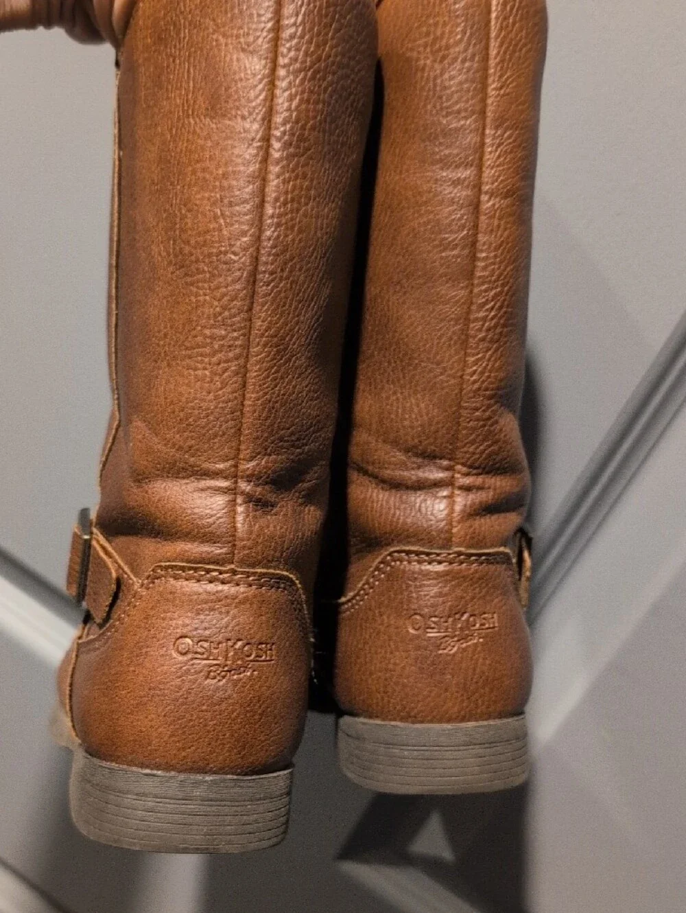 OshKosh B'gosh Brown Girls Mid-Calf Buckle Boots